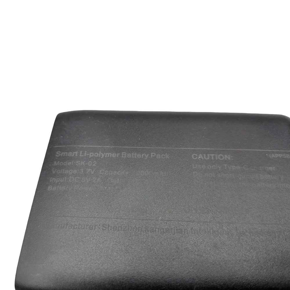Smart Li-polymer Battery Pack SK-02 Black 10000mAh USB-C Portable Power Bank